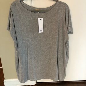 Piko Short Sleeve Gray Top